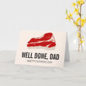 De grappige Kaart van de Dag van Father van het (Gele Bloem)