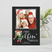 De grappige Kaart van de Foto van de Familie van (Staand voorkant)