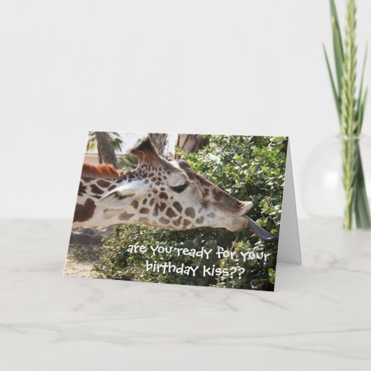 De grappige Kaart van de Giraffe, klaar voor uw (Voorkant)