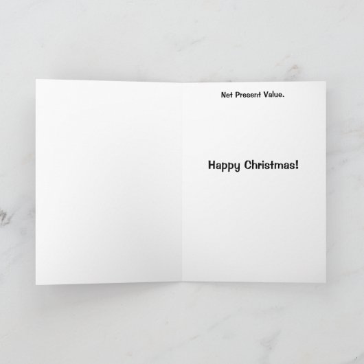 De grappige Kaart van de Grap van Kerstmis voor (Binnen)