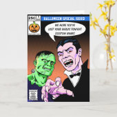 De grappige Kaart van de Groeten van Halloween van (Gele Bloem)