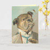 De grappige Kaart van de Hond (Gele Bloem)