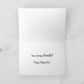 De grappige kaart van de Jachtluipaard, past voor (Binnen)