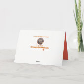 De grappige kaart van de kattenverjaardag (Achterkant)