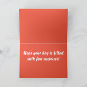 De grappige kaart van de kattenverjaardag (Binnen)