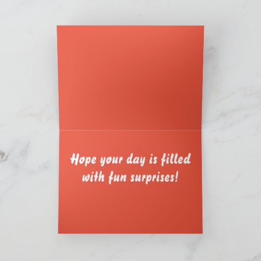 De grappige kaart van de kattenverjaardag (Binnen)