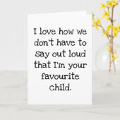 De grappige Kaart van de Moederdag (KAN) (Gele Bloem)