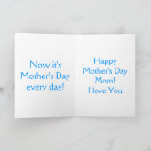 De grappige Kaart van de Moederdag van de Pinguïn (Binnen)