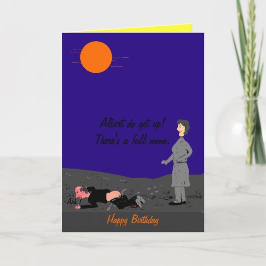 De grappige kaart van de Verjaardag (Voorkant)