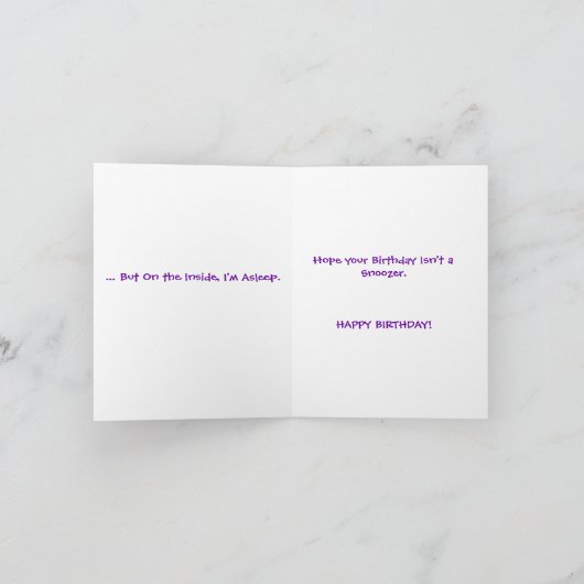 DE GRAPPIGE KAART VAN DE VERJAARDAG (Binnen)