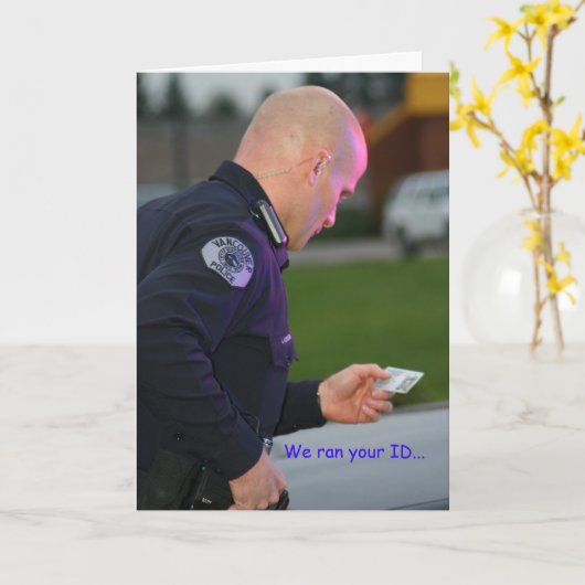 De grappige Kaart van de Verjaardag (Gele Bloem)