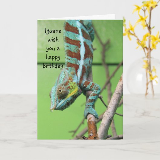 De grappige Kaart van de Verjaardag van de (Gele Bloem)