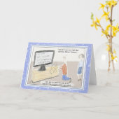 De grappige Kaart van de Verjaardag van de (Gele Bloem)