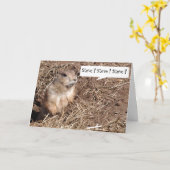 De grappige Kaart van de Verjaardag van de (Gele Bloem)