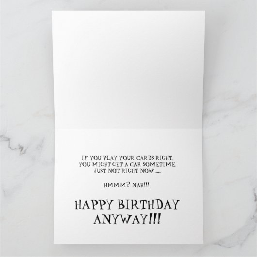 De grappige Kaart van de Verjaardag van de (Binnen)