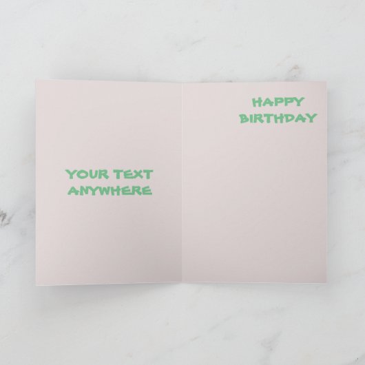 DE GRAPPIGE KAART VAN DE VERJAARDAG VAN DE FOTO (Binnen)