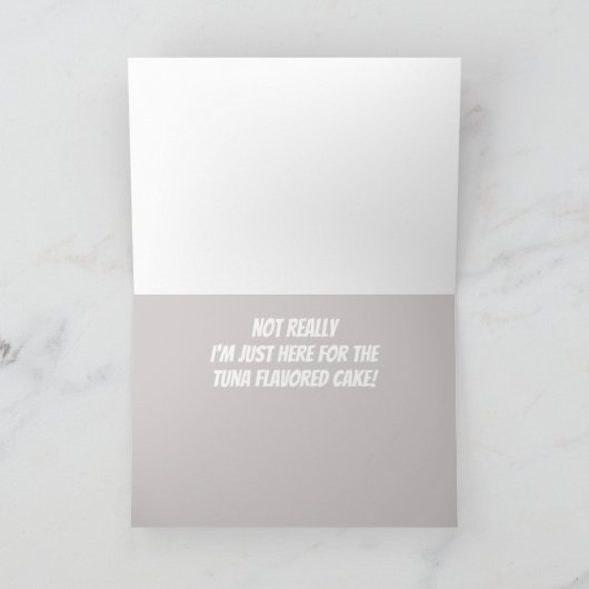 De grappige Kaart van de Verjaardag van de Kat (Binnen)