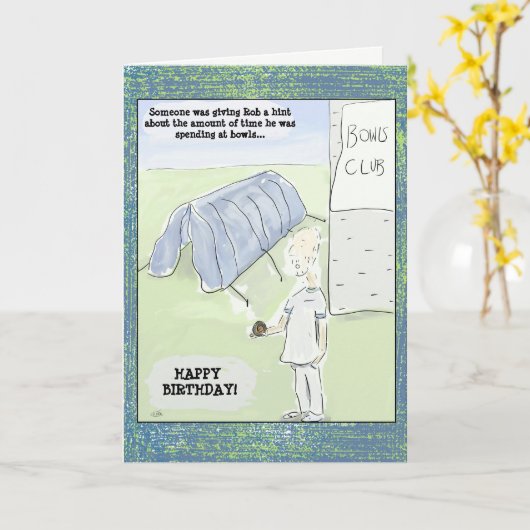 De grappige Kaart van de Verjaardag van de Kommen (Gele Bloem)