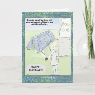 De grappige Kaart van de Verjaardag van de Kommen