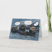 De grappige Kaart van de Verjaardag van de Otter (Voorkant)
