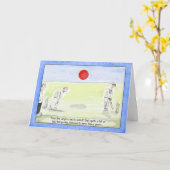 De grappige Kaart van de Verjaardag van de Veenmol (Gele Bloem)