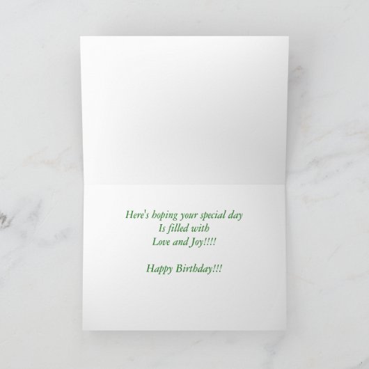 De grappige Kaart van de Verjaardag van de Vogel (Binnen)