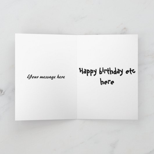 De grappige Kaart van de Verjaardag voor (Binnen)