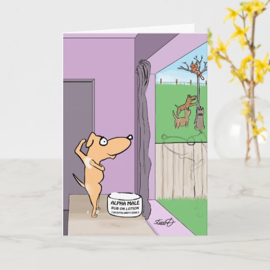 De grappige Kaart van de Verjaardag voor (Gele Bloem)