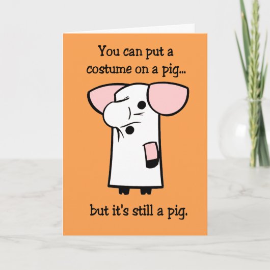 De grappige kaart van Halloween (Voorkant)