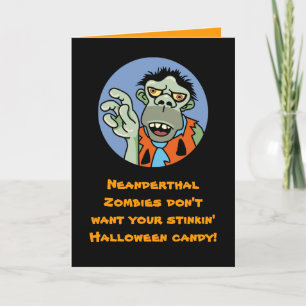 De grappige Kaart van Halloween van de Zombie