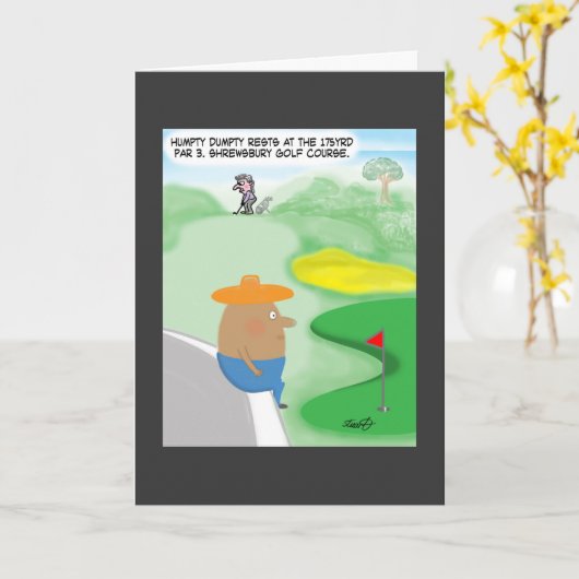 De grappige Kaart van het Golf (Gele Bloem)