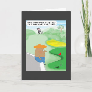 De grappige Kaart van het Golf