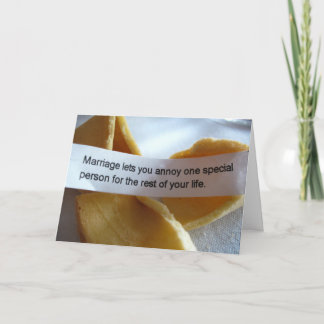 De grappige Kaart van het Huwelijk