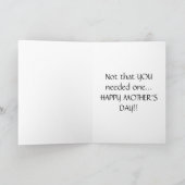 De grappige kaart van het Moederdag (Binnen)