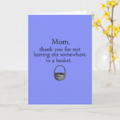 De Grappige Kaart van het moederdag (Gele Bloem)