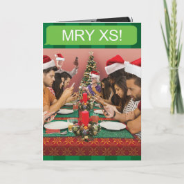 De Grappige Kaart van Kerstmis van Texting van de