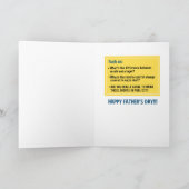 De grappige Kaart van Vaderdag: Taaie Vragen (Binnen)