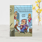 De grappige Kaarten van de Verjaardag - (Gele Bloem)