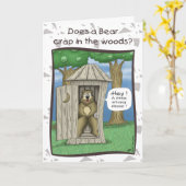 De grappige Kaarten van de Verjaardag: Draag in (Gele Bloem)