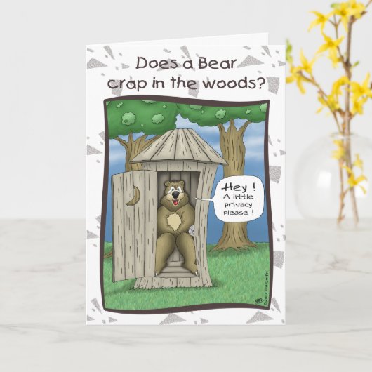 De grappige Kaarten van de Verjaardag: Draag in (Gele Bloem)