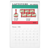 De grappige Kalender van de Keuken van de Cartoon (Feb 2026)