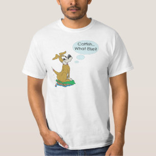 De grappige Katvis van de Visserij van de Humor T-shirt
