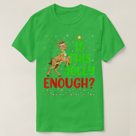 De grappige kerstboom is deze alleen genoeg antilo t-shirt (Design voorkant)