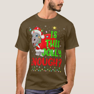 De grappige kerstboom is deze alleen genoeg hippop t-shirt