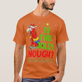 De grappige kerstboom is deze alleen genoeg papega t-shirt