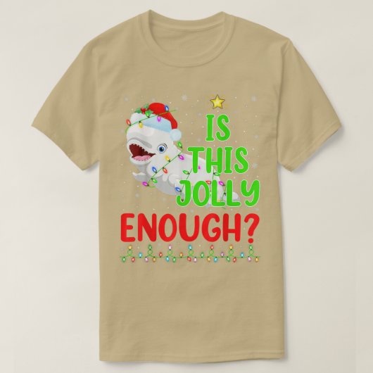 De grappige kerstboom is deze dolly genoeg Beluga T-shirt (Design voorkant)