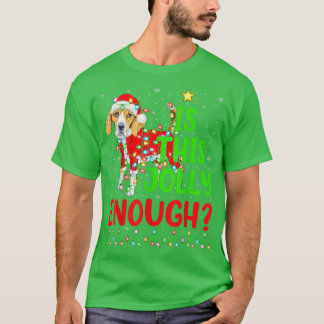 De grappige kerstboom is deze gelei genoeg stommel t-shirt