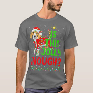 De grappige kerstboom is deze gelei genoeg stommel t-shirt