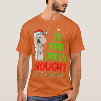 De grappige kerstboom is deze grove Bichon-opkomst T-shirt