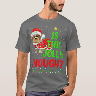De grappige kerstboom is deze grove hond Chris T-shirt